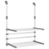 Vidaxl Rack para balcón 54x25x42 cm de aluminio