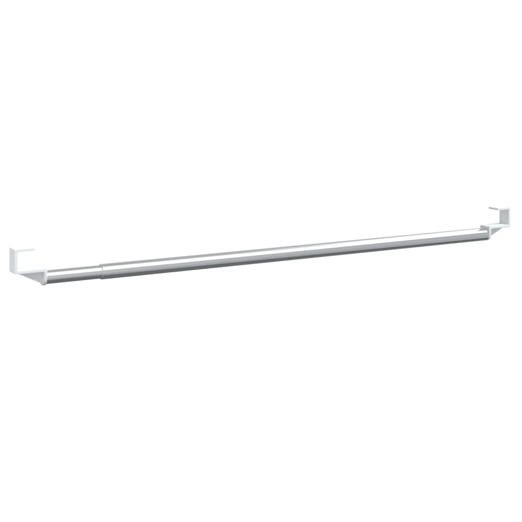 Terrena Vidaxl Rails 2 PC 60-105 cm in alluminio bianco e argento color argento