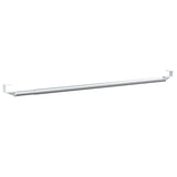 Terrena Vidaxl Rails 2 PC 60-105 cm in alluminio bianco e argento color argento