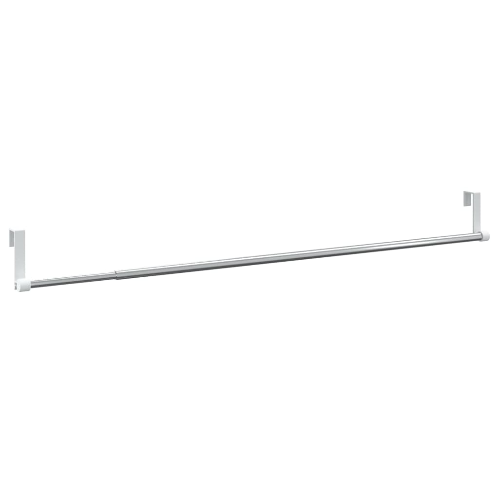 Terrena Vidaxl Rails 2 PC 60-105 cm in alluminio bianco e argento color argento