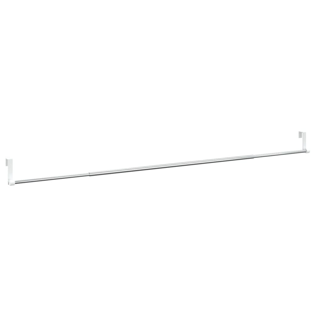 Terrena Vidaxl Rails 2 PC 90-135 cm in alluminio bianco e argento colorato