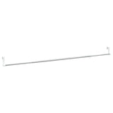 Terrena Vidaxl Rails 2 PC 90-135 cm in alluminio bianco e argento colorato