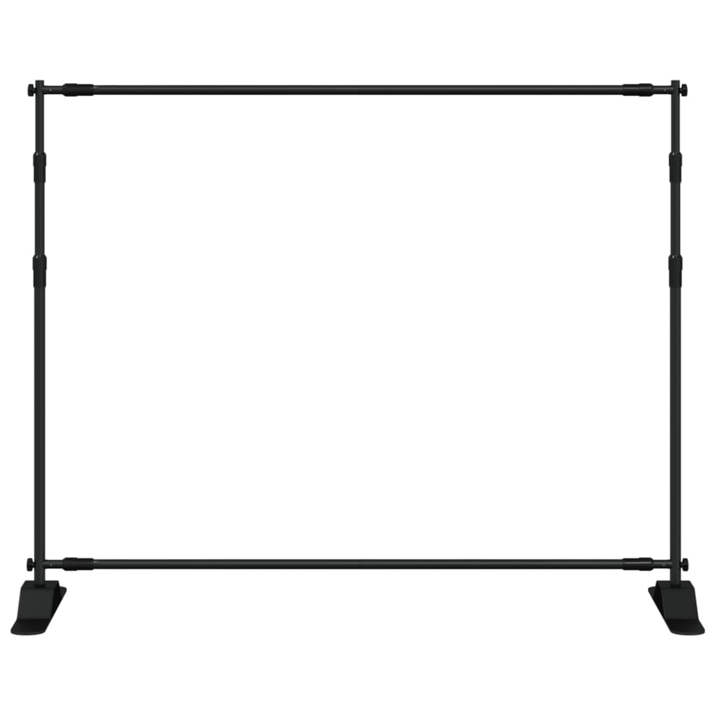 Vidaxl tło standard 254x243 cm stalowy czarny