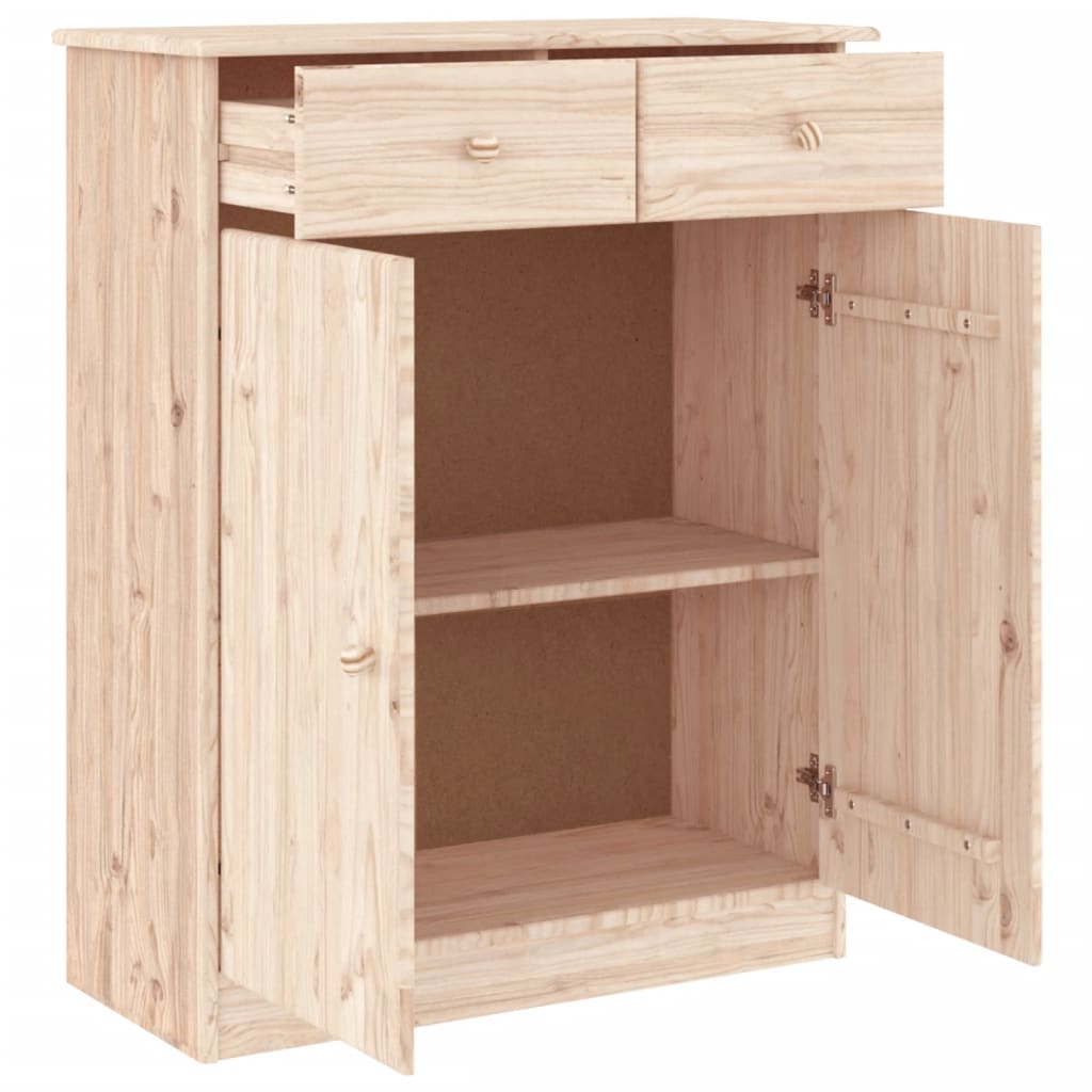 Armoire à chaussures Vidaxl Alta 77x35x96 cm Pine solide