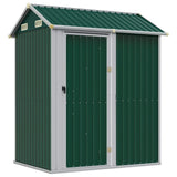 Vidaxl Garden Shed 192x152.5x237 cm galvaniseret stålgrøn