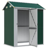 Vidaxl Garden Shed 192x152.5x237 cm galvaniseret stålgrøn