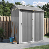 Vidaxl Garden Shed 192x152.5x237 cm Galvaniseret stållysgrå