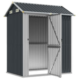 Vidaxl Garden Shed 192x152.5x237 cm Galvaniseret stål Antracitfarve