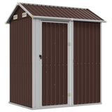 Vidaxl Garden Shed 192x152.5x237 cm galvaniseret stålbrun