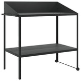 Vidaxl Planznard 100x54.5x100 cm galvaniséiert Stol Anthracite Faarf