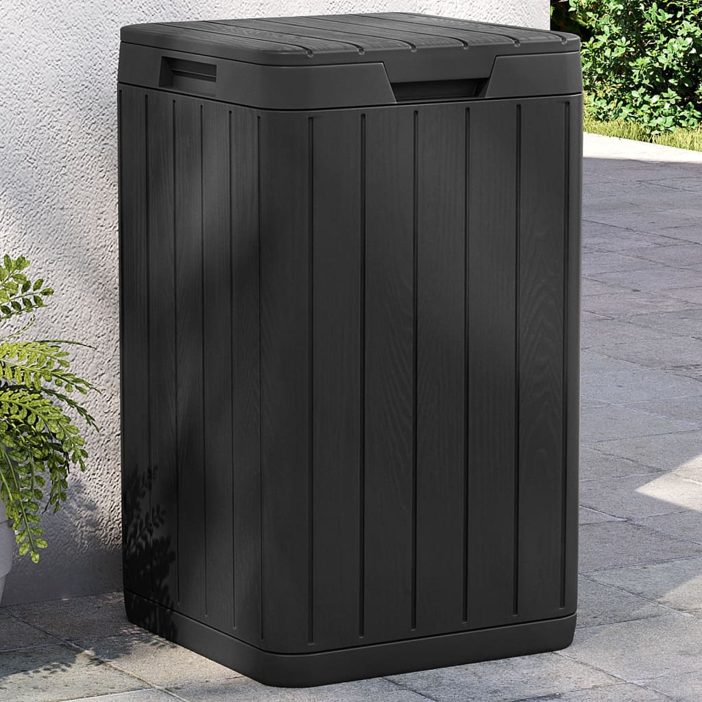 Vidaxl Garden Waste Bin 38x38x65 cm Polipropen antracyt -