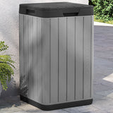 Vidaxl Garden Waste Bin 38x38x65 cm Polipropene Grey