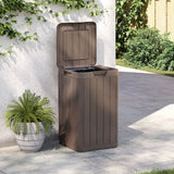 Vidaxl Garden Waste Bin 38x38x65 cm Polipropen Brown