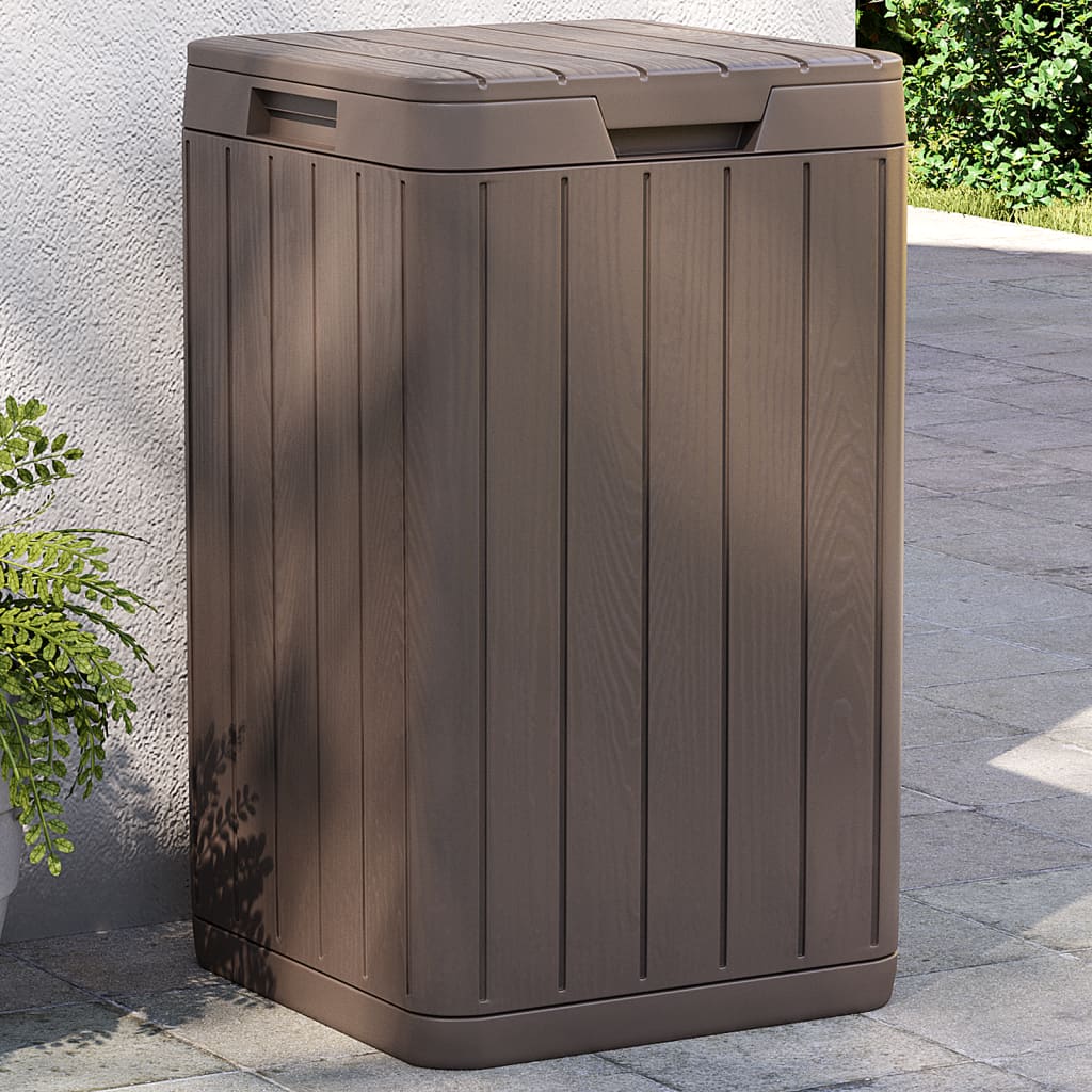 Vidaxl Garden Waste Bin 38x38x65 cm Polipropen Brown