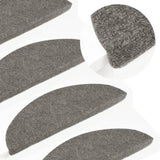 Vidaxl Stair Mats Self -Adhesive 10 St 65x22.5x3.5 Cm Gray