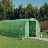 Vidaxl tuinkas con telaio in acciaio 16 m² 8x2x2 m verde