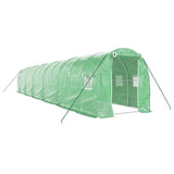 Vidaxl tuinkas con telaio in acciaio 24 m² 12x2x2 m verde