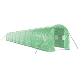 Vidaxl tuinkas s ocelovým rámem 36 m² 18x2x2 m zelená