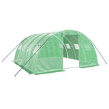 Vidaxl tuinkas con telaio in acciaio 16 m² 4x4x2 m verde