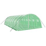 Vidaxl tuinkas con telaio in acciaio 32 m² 8x4x2 m verde