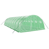 Vidaxl Tuinkas with steel frame 40 m² 10x4x2 m green