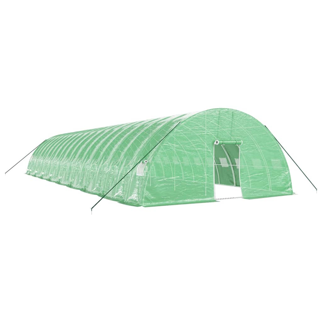 Vidaxl Tuinkas with steel frame 108 m² 18x6x2.85 m green