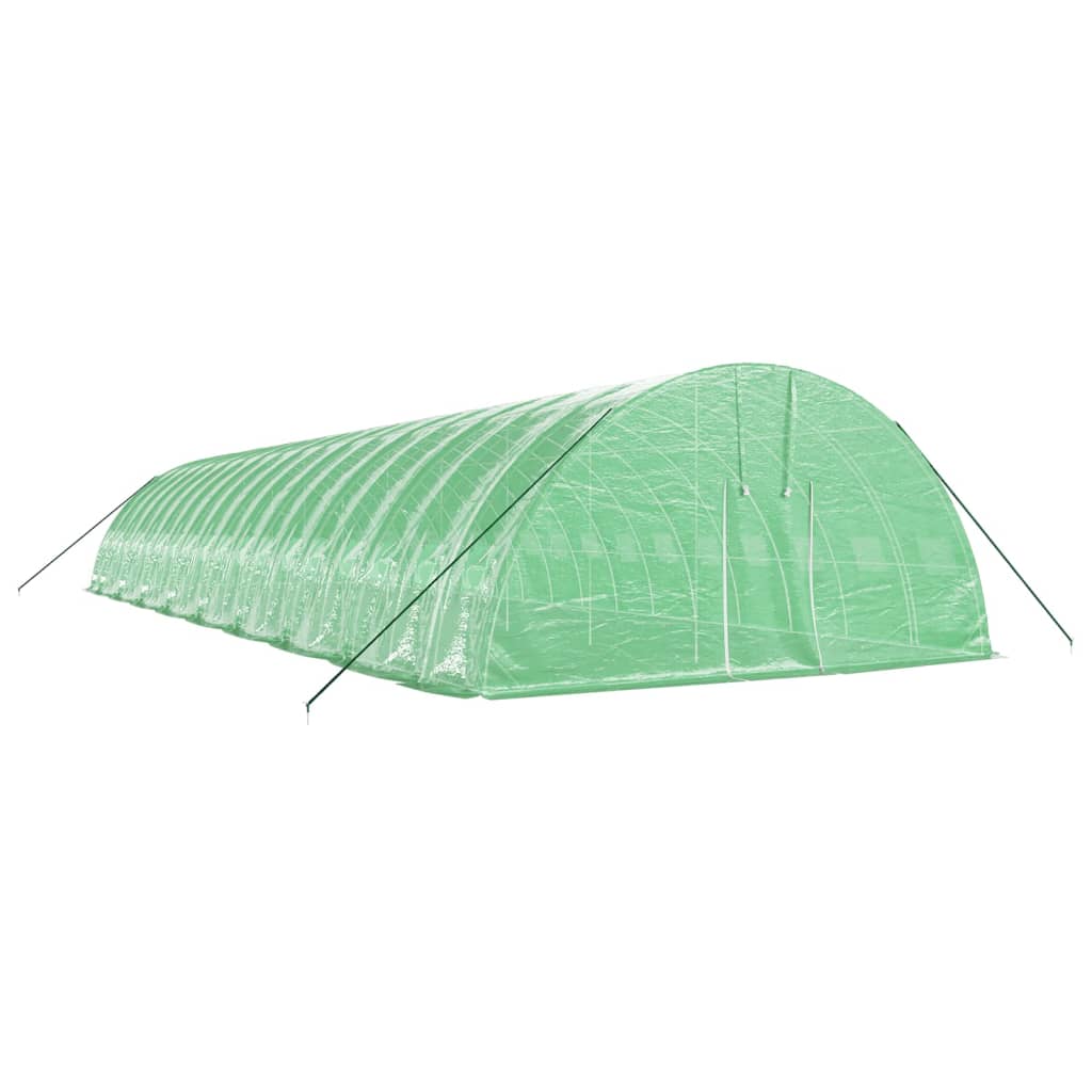 Vidaxl Tuinkas with steel frame 108 m² 18x6x2.85 m green