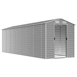 Vidaxl Garden Shed 191x640x198 cm Galvaniseret stållysgrå