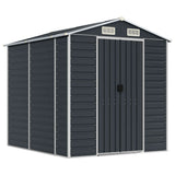 Vidaxl Garden Shed 191x215x198 cm galvaniseret stål antracit -farvet