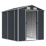 Vidaxl Garden Shed 191x215x198 cm galvaniseret stål antracit -farvet