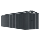 Vidaxl Garden Shed 191x725x198 cm Galvaniseret stål Antracit -farvet