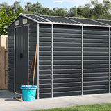 Vidaxl Garden Shed 191x725x198 cm Galvaniseret stål Antracit -farvet