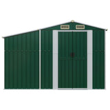 Vidaxl Garden Shed 277x93x179 cm galvaniseret stålgrøn