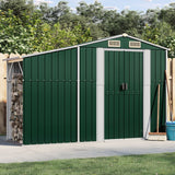 Vidaxl Garden Shed 277x93x179 cm galvaniseret stålgrøn