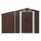 Vidaxl Garden Shed 277x93x179 cm galvaniseret stålbrun