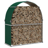 VIDAXL Firewood Storage 120x45x140 cm in acciaio zincato