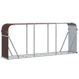 Bidaxl WAWood Storage 234x45x100 cm Galvanized Steel Brown