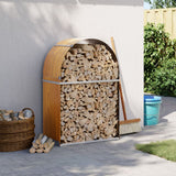 Archiviazione Vidaxl Firewood 80x45x120 cm in acciaio zincato in acciaio