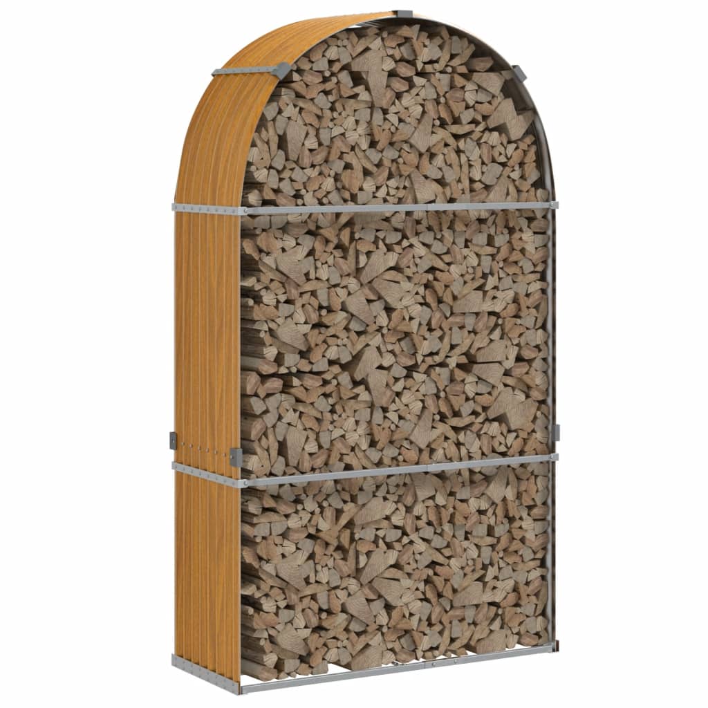 Vidaxl Storage za prireditve 120x45x210 cm pocinkano jekleno svetlo rjavo