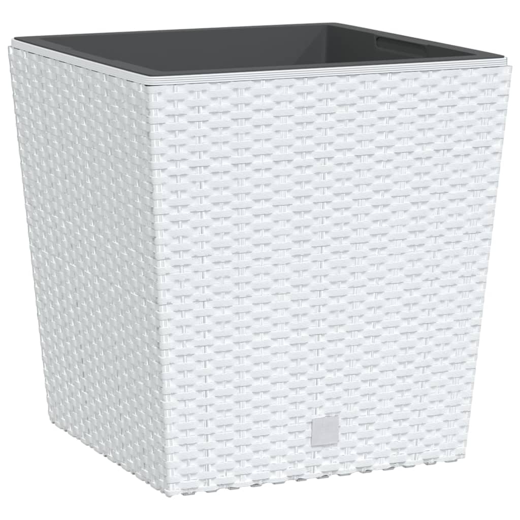 Vidaxl -planerare med avtagbar bakrattan ser 21 32 L PP White