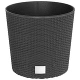 Bidaxl Planter borttagbar bakrattan Look 15 15,3 L PP Anthracite