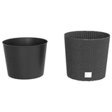 Bidaxl Planter borttagbar bakrattan Look 15 15,3 L PP Anthracite