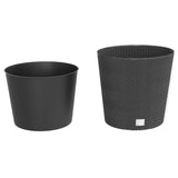 Vidaxl Planter Skvenibable Bak Rattan Look 35 37,5 l Pp antracit