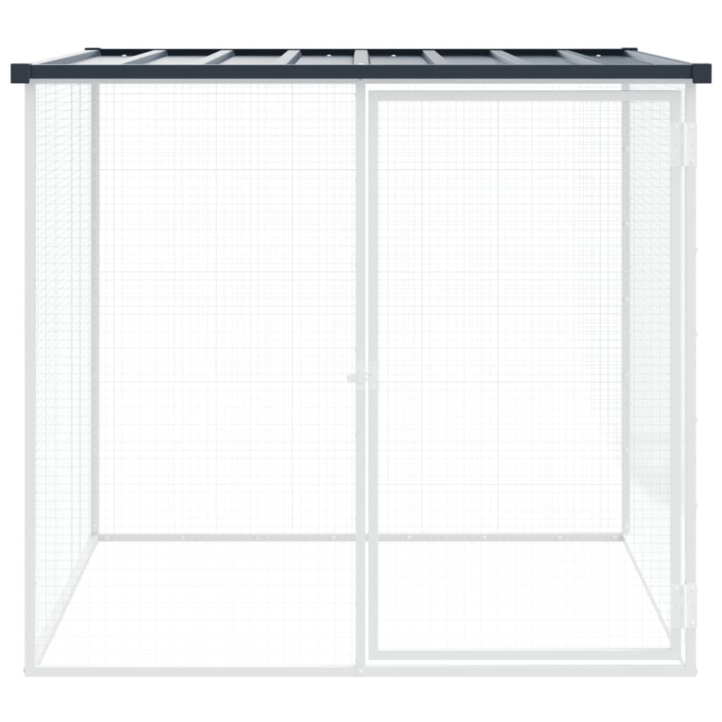 Vidaxl Chicken Coop med tag 103x98x90 cm galvaniseret stål antracit