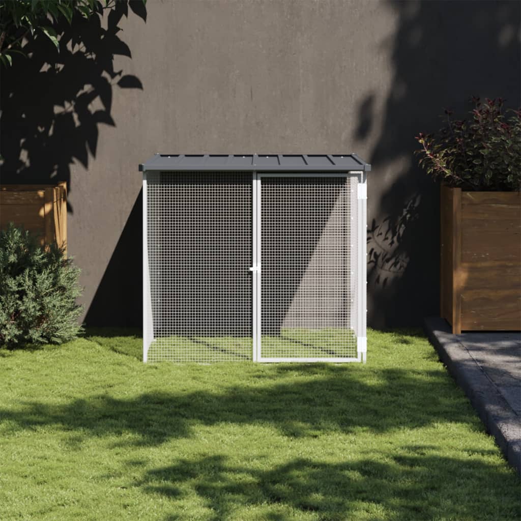 Vidaxl Chicken Coop med tag 103x98x90 cm galvaniseret stål antracit