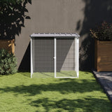 Vidaxl Chicken coop with roof 103x98x90 cm galvanized steel light gray