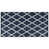 Vidaxl ausserhalb rug reversibel 80x150 cm Marine blo a wäiss