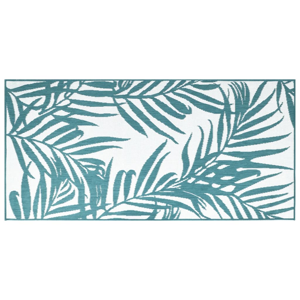 Vidaxl Outdoor rug reversible 80x150 cm aqua and white