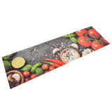 Vidaxl Cuisine Mat Wasable Vegetable Imprimé 45x150 cm Velvet