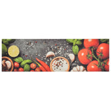 Vidaxl Cuisine Mat Wasable Vegetable Imprimé 45x150 cm Velvet